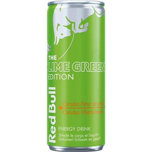 Redbull Lime Edition - Curuba-/ Vlierbessensmaak 24x25cl — 24 x 25 cl